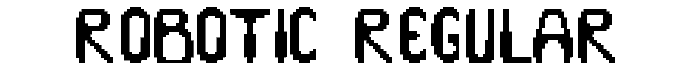 Robotic Regular font